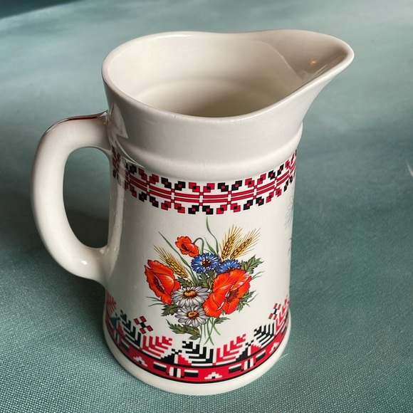 Ukrainian Floral Pitcher - Picture 5 of 7